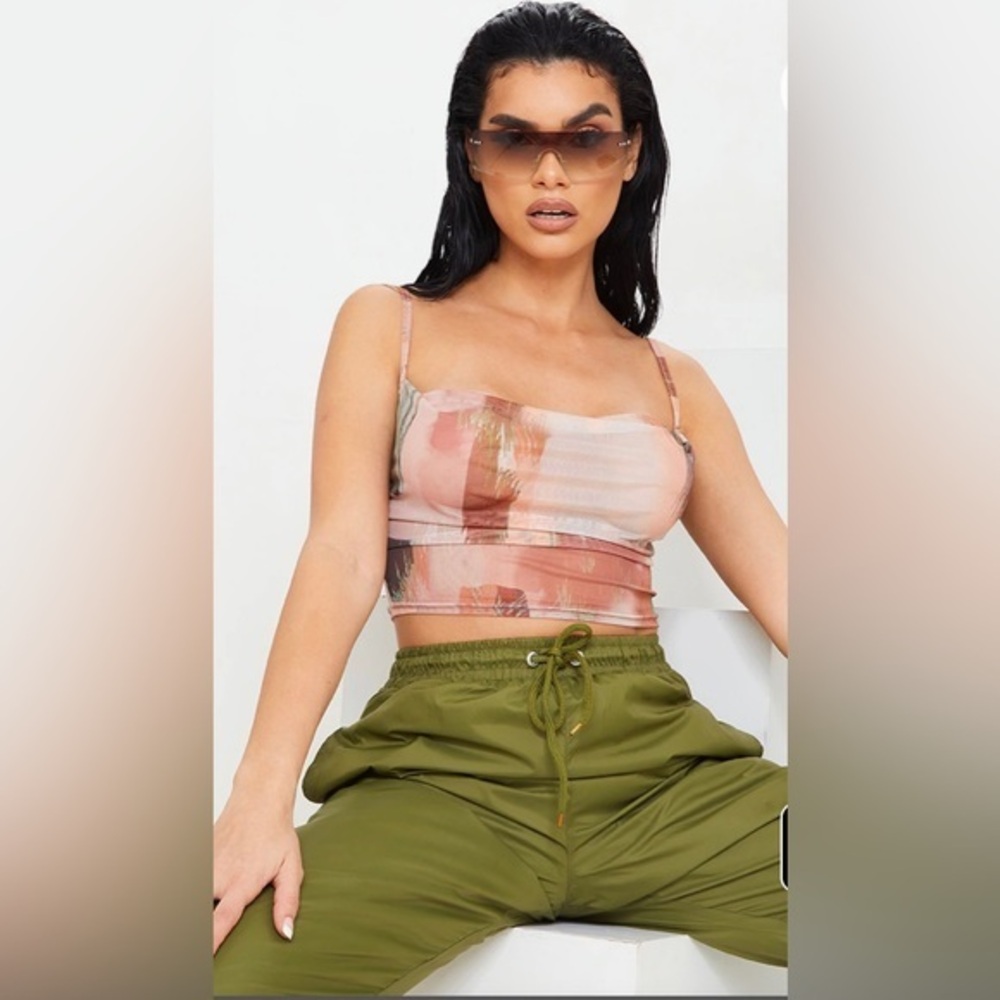 Pretty Little Thing mesh Cami
